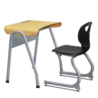 Ensemble chaise et bureau en métal réglable en hauteur, moderne, pour la maison et le bureau, mobilier commercial et scolaire pour les étudiants