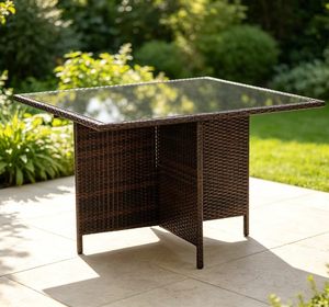 PE <strong>Rattan</strong> Outdoor Dining Set Aluminum Anti-Rust Weatherproof Set Tempered Glass Top Hotel Villa Patio <strong>Garden</strong> <strong>Furniture</strong> - Product Image 3