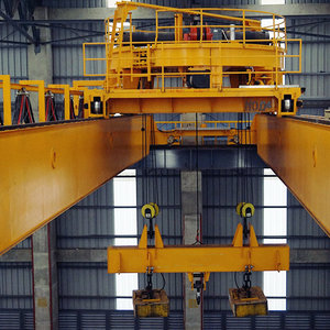 Grúa Eléctrica de Doble Viga de 15t para Almacén, Grúa Aérea para Levantar Barras de Acero - Product Image 1