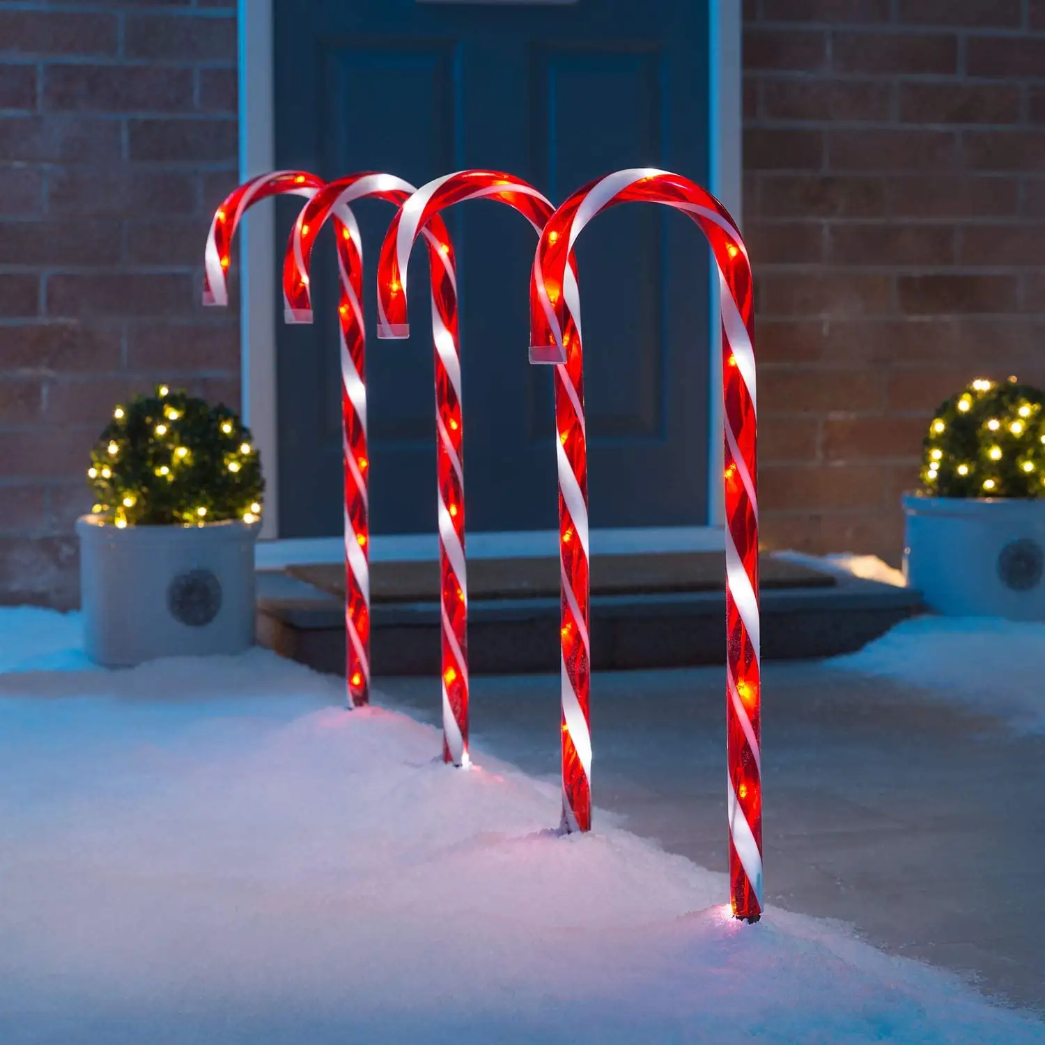 Concurrerende Hete Verkopende Fabriek Directe Groothandel Outdoor Led Candy Cane Staked Tuin Pad Marker Lichten Vakantie Verlichting