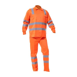 Hot Selling Is Easy To Attract Attention Reflective Safety Work Clothes Suit