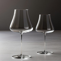 Verre à vin rouge Bourgogne ultra-fin Hxglass, design moderne, verre en cristal, pied long et fin, gobelet de grande capacité pour restaurant
