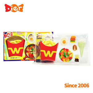 Caramelos OEM al por mayor con etiqueta privada personalizada Halal Bonbons Gummy Set helado Hamburgo patatas fritas gelatina suave dulces niños caramelo juguete - Product Image 5