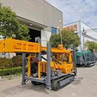 Foreuse hydraulique chenillée diesel QY260 pour puits d'eau, moteur de pompe, profondeur 260 m