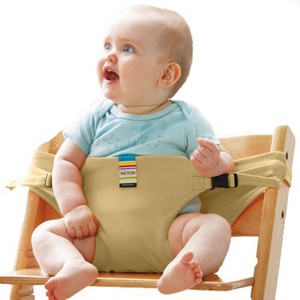 Harnais de sécurité pour chaise haute bébé, sangle réglable verte pour support de siège bébé, compatible avec chaise en bois - Product Image 2