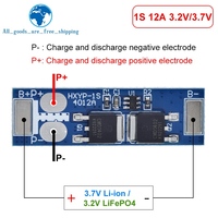 BMS 1S 12A 16A 24A 3.7V LiFePO4 carte de Protection de batterie au Lithium 18650 4.2V tension de charge/court-circuit/prévention des surcharges