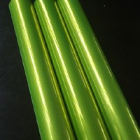 Peinture en poudre électrostatique verte à effet chrome super brillant pour profilés métalliques en aluminium, meubles de bateau et revêtement plastique