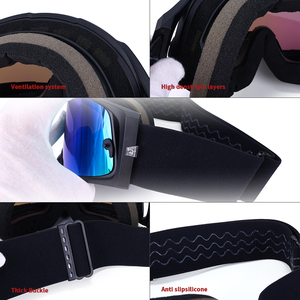 แว่นตาโมโตครอส แว่นตาสำหรับรถวิบาก ATV รถจักรยานยนต์ ป้องกันรังสียูวี 400 พร้อมที่ครอบจมูก ใช้ได้กับหมวกกันน็อค - Product Image 5