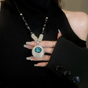 Luxury Long Necklace For Women Starry Sky Pendant Zinc Alloy Jewelry Party Accessory - Product Image 3