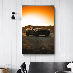Pósteres de coches de carreras V8, fotos súper hermosas, pintura artística, arte de pared, decoración estética fresca para sala de estar, Cuadros - Product Image 5