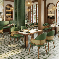 Tables, chaises et banquettes en bois massif modernes et simples pour restaurants et cafés - Personnalisables - Origine Chine