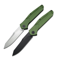 BM 9400 Camping en plein air survie poche couteau pliant D2 lame plate en alliage d'aluminium poignée tactique couteau de chasse outil pratique