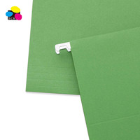 Dossier suspendu écologique en papier de conférence vert avec logo personnalisé de haute qualité pour l'école et le bureau