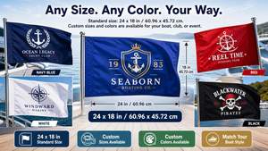 Drapeaux de bateau personnalisés, fanions nautiques personnalisés pour yachts et usage maritime - Product Image 5