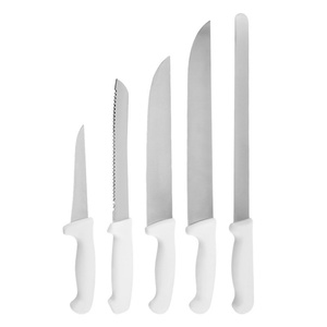 มีดตกปลาแบบพกพา มีดพับสำหรับตั้งแคมป์ OEM สแตนเลส ใบมีดทรงหยดน้ำ หนา 2 มม. พลาสติก 20 ซม. DIY เกรดอุตสาหกรรม - Product Image 1