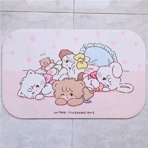 Tapis de sol absorbant pour salle de bain Ménage Chambre de fille Mikko Mignon Tapis décoratif devant la table de lavage Dérivés d'anime - Product Image 6
