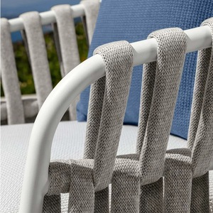 Outdoor Patio 4 Pieces Leisure Lounge Couch Set Furniture Modern <b>Waterproof</b> Woven Rope Garden Sectional Set - Product Image 6