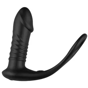 Mannelijke Prostaat Massage Vibrator Anale Plug Siliconen Waterdichte Stimulator Stimulator Butt Delay Ejaculatie Ring Speelgoed Voor Mannen