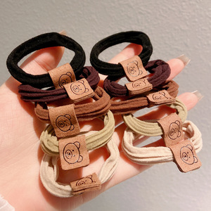 Coletero de pelo sin costuras de alta elasticidad para mujer, perfecto para moños, banda elástica gruesa, duradero para coletas altas - Product Image 4