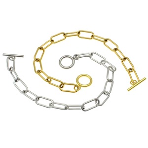 <b>Cross</b> <b>Chain</b> Bracelet Stainless Steel Oval Link Interlocking Hip Hop Unisex Jewelry - Product Image 4