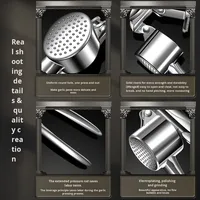 Grensoverschrijdende Handmatige Knoflookpers Zinklegering Multifunctioneel Keukengereedschap Voor Het Pureren Van Knoflookpasta Huishoudelijke Metalen Vleesmolen