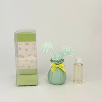 Diffuseur à bâtonnets de fleurs séchées 50 ml, parfum fruité, huile essentielle, désodorisant d'ambiance, décoration aromathérapie