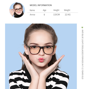 Gafas ópticas con filtro de luz azul para niñas de <span class=keywords><strong>escuela</strong></span> óptica médica 10 11 7 años TR90 bisagra sólida ultraligera niños - Product Image 3