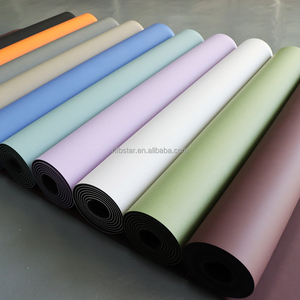 Tapetes de Yoga Ecológicos de Caucho Natural PU Negro con Logotipo de Diseño Personalizado, 5mm de Grosor, Celda Cerrada, Agarre Superior y Resistentes al Sudor - Product Image 3