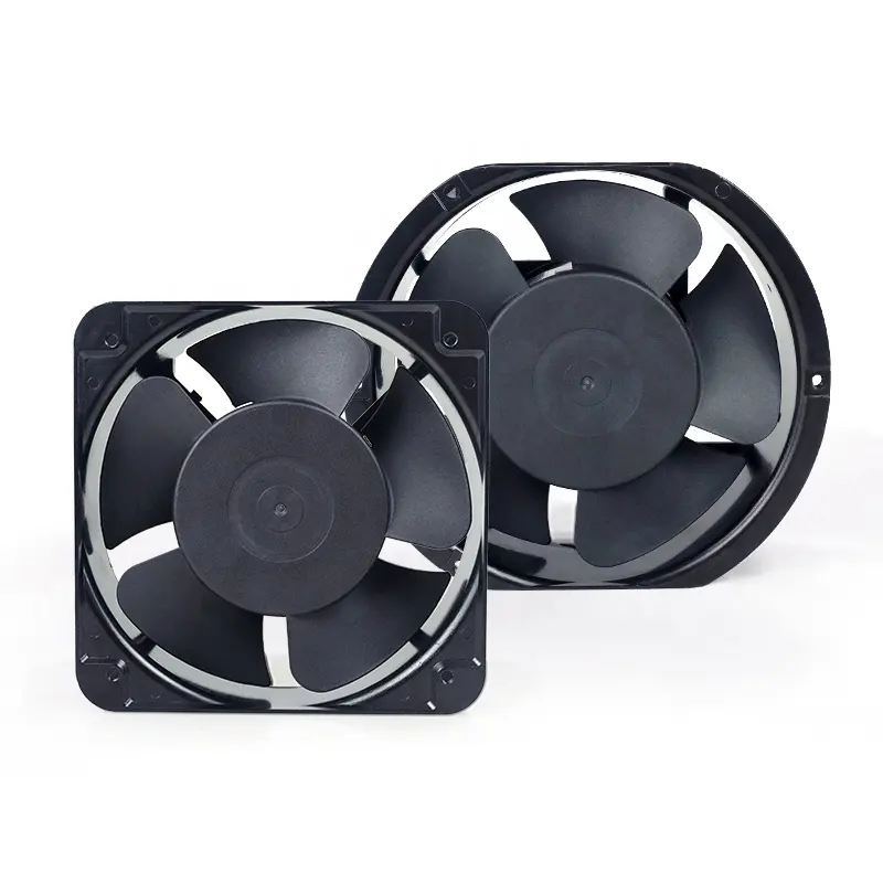 Ventilador axial com rolamento de esferas duplo de fio de cobre puro 12038 15050 17251 20060 AC 110V 220V 380V 4 polegadas 6 polegadas 8 polegadas