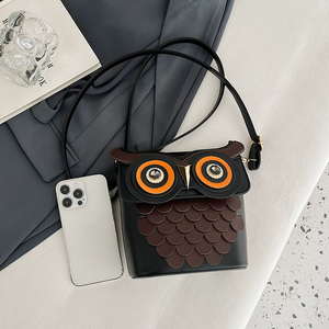 Nouveau Sac Messager Carré en Cuir PU pour Téléphone Portable, Design Hibou Tendance 2024, Mignon et Original, pour Femmes - Product Image 3