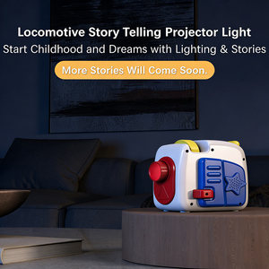 Lampada Notturna LED Creativa per Bambini con Proiettore di Storie e 6 Carte Audio con Racconti - Product Image 3
