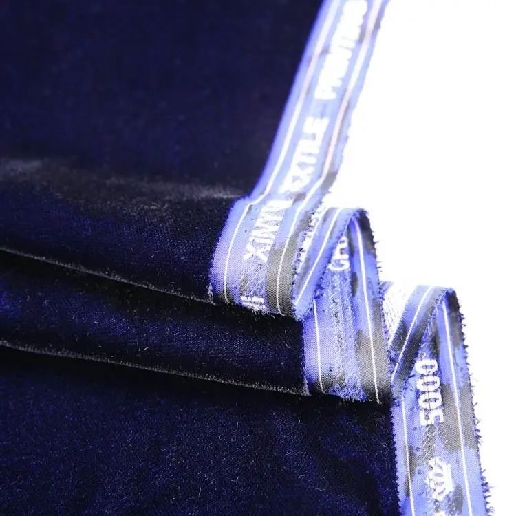 Tùy Chỉnh 100% Polyester Velour Tecido Châu Phi Mềm Rắn Dệt 5000 Nhuộm Hàn Quốc Lụa Nhung Bọc Vải Cho Ngành May Mặc