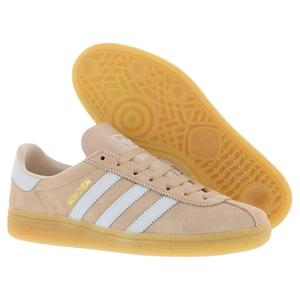 Zapatos Adidas Muenchen Suede para Mujer, Color Wonder Taupe Halo Blue Gum 3, Estilo Deportivo - Product Image 4