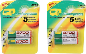 Batteria Ricaricabile G-<span class=keywords><strong>P</strong></span> <span class=keywords><strong>AA</strong></span> 2700mAh NiMH 1.2V ad Alta Capacità, Durata 5 Volte Superiore per Fotocamere, Flash, Giocattoli e Dispositivi Domestici - Product Image 2