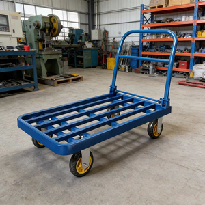 Heavy Duty <strong>Folding</strong> Hand Truck, 4-Wheel Collapsible Utility <strong>Cart</strong> for Transport - Product Image 6