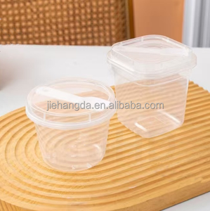 Hộp nhựa đựng sữa chua, kem, thạch, bánh pudding, bánh sữa, 280ml, 220ml, có nắp và thìa, chất liệu nhựa <span class=keywords><strong>PP</strong></span> - Product Image 3