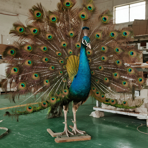 Pavão Animatrônico de Resina em Tamanho Real com Motor para Uso Público Interno/Externo em Shoppings, Zoológicos e Parques de Aventura - Product Image 4