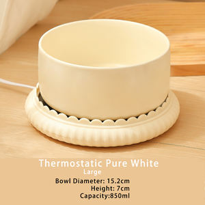 तापमान नियंत्रण सर्दियों-गर्म सिरेमिक पानी को रोकता है, ठोड़ी को साफ पालतू बिल्ली का कटोरा रखता है - Product Image 3
