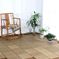 Revêtement de sol extérieur personnalisé Interlock en wpc gaufrage 3D grain de bois Dalle de terrasse composite Bois texture plastique Revêtement de sol