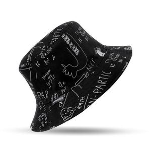 Sombrero de Pescador Flying Model F, Nuevo Modelo de Verano, Reversible, con Letras y Grafitis, Protección Solar para las Cuatro Estaciones, para Hombre y Mujer - Product Image 1