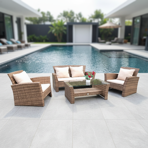 Mobili da Giardino Audu Flat Pack con Rattan e Vimini - Product Image 5