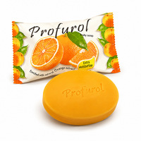 5-delige geurige fruitzeepset: sinaasappel, citroen, appel, druif, aardbei. Hydraterende gezichts- en lichaamszeep, OEM, private label, groothandel.