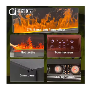 700mm qijiang ứng dụng điều khiển mô hình giai điệu năng động <span class=keywords><strong>3D</strong></span> hơi nước lò sưởi mô phỏng ngọn lửa bằng giọng nói <span class=keywords><strong>3D</strong></span> lò sưởi - Product Image 6