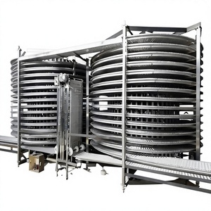 Congelatore per <span class=keywords><strong>Alimenti</strong></span> ad Alta Capacità, Macchina Congelatrice a Doppia Spirale 500kg/h per Pasticceria e <span class=keywords><strong>Alimenti</strong></span> Condizionati - Product Image 1