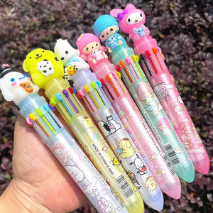 Bolígrafo de Gel de Plástico Multicolor de 10 Colores con Diseño de Astronauta de Sanrio, Tinta Dorada, Amarilla <span class=keywords><strong>y</strong></span> Verde, Papelería de Alta Calidad para Estudiantes - Product Image 1