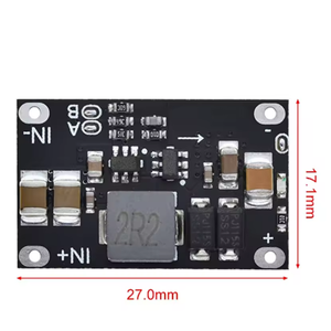 DC-DC 3V-5.5V ถึง 5V 8V 9V 12V 1.5A 10W มินิมัลติฟังก์ชั่นแบตเตอรี่ลิเธียมชาร์จบูสต์โมดูลพร้อมไฟ LED - Product Image 2