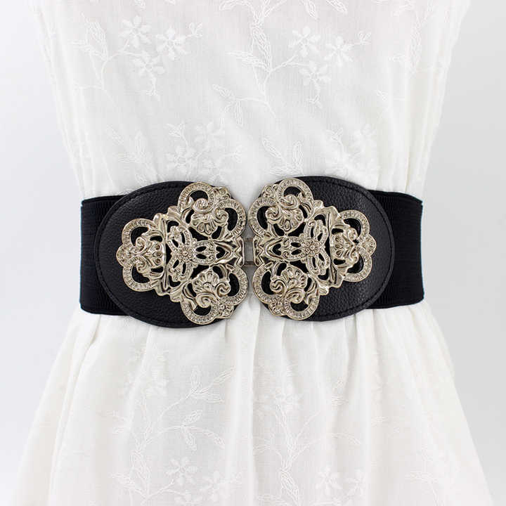 Retro Skirt Waist Decor Tie Belt Wide Girdle Adornment Jeans Sash