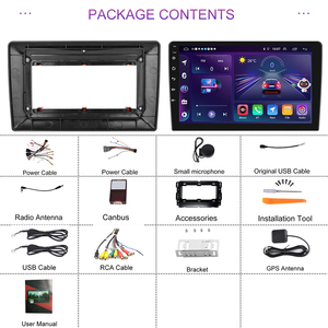 Podofo 10.1 "2 + 32 gam <span class=keywords><strong>Android</strong></span> 13 đài phát thanh xe Khung cho Chevrolet GMC 2007-2012 Carplay <span class=keywords><strong>Android</strong></span> tự động GPS BT WIFI Hifi ai DSP FM/RDS - Product Image 6