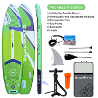 Planche à pagaie gonflable 2-en-1 haute stabilité, 33 pouces de large, pour le tourisme, avec siège de kayak et anneaux en D, pour adultes, surf et yoga