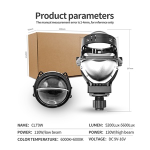 Faro <span class=keywords><strong>LED</strong></span> Chenlang 130W Laser 3.0 ad Installazione Senza Perdite, Proiettore Bi-<span class=keywords><strong>LED</strong></span> ad Alta Potenza, Lente di Alta Qualità 16V per Auto Universale - Product Image 5
